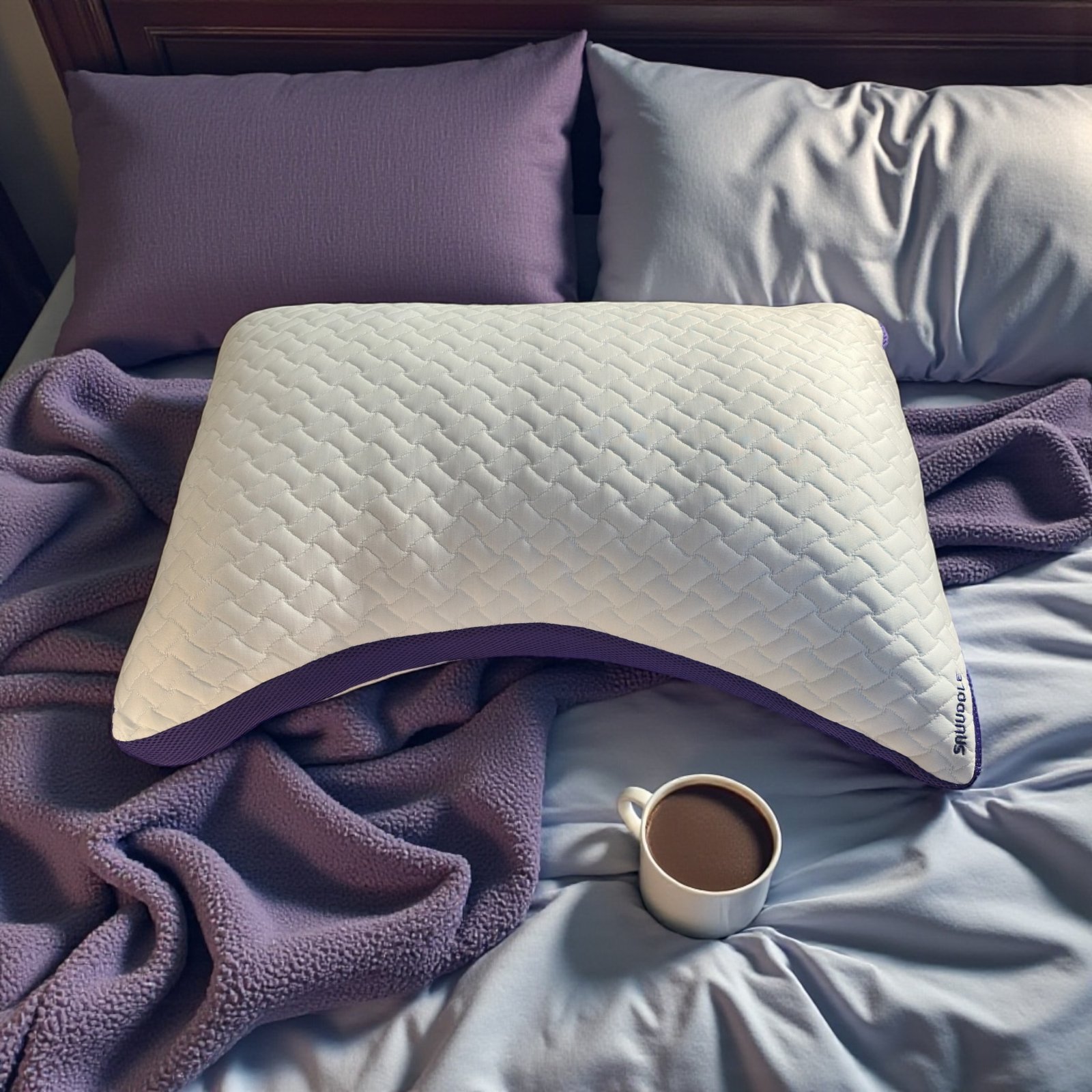 Snuuddle Arc Pillow in Singapore designed for ergonomic neck support